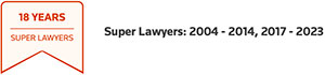 Super Lawyers 2004 - 2014 , 2017 - 2023